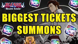 BIGGEST 5/6 ⭐ TICKETS SUMMONS - FINALLY GOT HIM?! 50 Subscribers Special - Bleach Brave souls