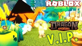 ROBLOX DRAGON ADVENTURES VIP! What Do You Get!? VOLCANO Egg Hunt, 3 DRAGONS!