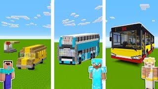 Minecraft NOOB vs PRO vs GOD: BUS STATION in Minecraft / Funny Animation