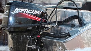 Запуск Mercury ME 30 E в мороз!
