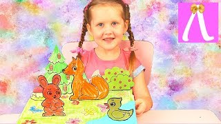 Аппликация из бумаги ДЕТСКОЕ ТВОРЧЕСТВО Настольный театр ЛАПОТУША