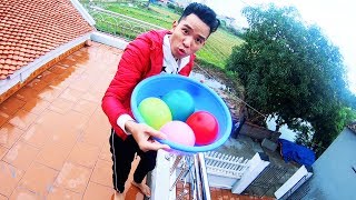 PHD | Thả Bóng Bay Nước Vào Người | Water Balloons