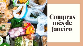 COMPRAS DE SUPERMERCADO DO MÊS DE JANEIRO | Lidl, Aldi, Continente e Pingo Doce
