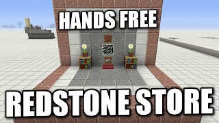 Minecraft PS4 -  REDSTONE STORE / HANDS FREE - Tutorial ( PS3 / XBOX / WII U / PE )