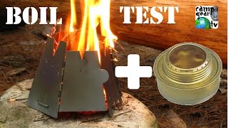 Vargo Hexagon + Trangia alcohol stove boil test