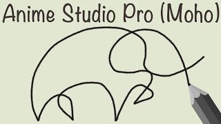 Аnime Studio Pro 11 (Moho Pro) - Как сделать эффект появления надписи (рисунка) / Эффект рисования