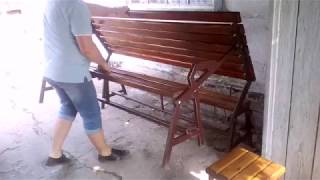 Лавка - стол трансформер, результат.(часть 2)