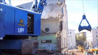 Menck Mc Seilbagger mit Abbruchgreifer  / Demolition crane