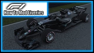 How To Make Liveries On F1 2018 - Tutorial