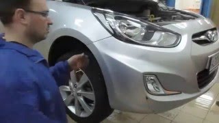 Установка ксенона в туманки хендай солярис