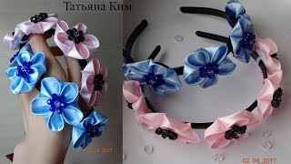 Простой Ободок Канзаши/Simple Headband Kanzashi