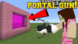 Minecraft: PORTAL GUN!!! (CREATE EPIC PORTALS!) Custom Command