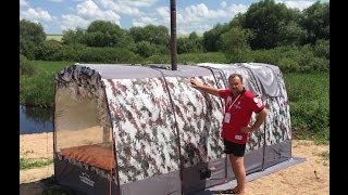 Мобильная  Баня в палатке на Алтае 2016