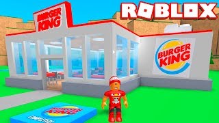 Roblox → CONSTRUINDO UM BURGER KING !! - Roblox Fast Food Tycoon ?