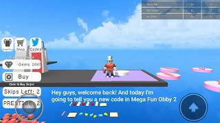ROBLOX MEGA FUN OBBY 2 ? NEW CODE!