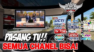 Wow! CARA PASANG TV ASLI DI BUSSID dengan siaran asli!!