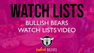 Stock Watch Lists Build for 2/3/20