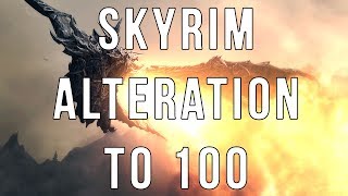 How to Level up Alteration in Skyrim fast to 100 in seconds! FASTEST WAY TO LEVEL UP CHARACTER!