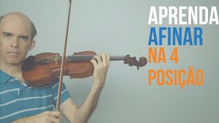 Afinação 4ª posição ao tocar violino