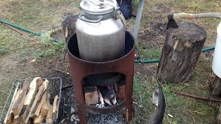 Гоним чачу на костре