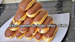 Ekler yapmak bu kadar kolay aslinda hazirlardan bin kat daha lezzetli
