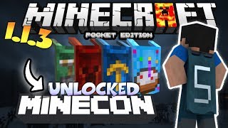 MINECRAFT PE 1.2 UNLOCKED CAPES - HOW TO UNLOCK MINECON CAPES IN MCPE 1.2. - USING FREE CODE