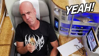 Viajei de EXECUTIVA na EMIRATES!!! VlogDubaiEmirates #01