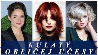 Moderní účesy pro kulatý obličej 2018
