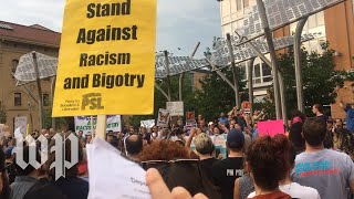 Anti-ICE protest held in D.C.: 'No ban, no wall, sanctuary for all’