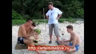 [Артем Мельник] Как Достать Кокос с Пальмы и Съесть Его?