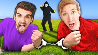 HANDCUFFED BY HACKER FOR 24 HOURS CHALLENGE (Chasing Project Zorgo for Clues)