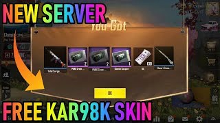 NEW SERVER GET FREE SCARL SKIN AND KAR98K SKIN FREE PREMIUM CRATE COUPON