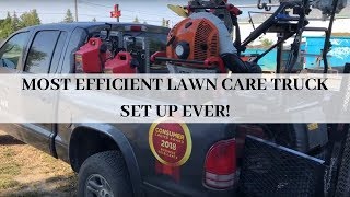 Most Efficient Lawn Care Truck Set Up (Not A Custom Bed!) - 2018 Lawn Care Set Up