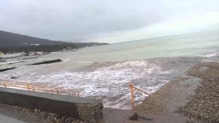 Черное Море Бушует в Кабардинке Краснодарский край
