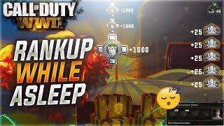 RANKUP WHILE ASLEEP?! COD WW2 AFK UNLIMITED SOCIAL SCORE XP METHOD(Social Score WW2)