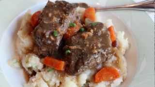 Beef Short Ribs "Sauerbraten" - Braised Beef Short Ribs Recipe
