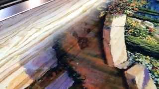 Уф-печать на гибком камне. UV printing flex stone