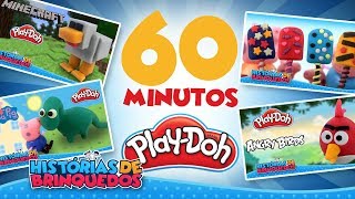 60 Minutos Play Doh 1 Hora Massinha de Modelar Completo em Portugues!!! Histórias de Brinquedos
