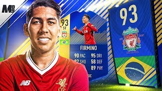 FIFA 18 TOTS FIRMINO REVIEW | 93 TOTS FIRMINO PLAYER REVIEW | FIFA 18 ULTIMATE TEAM