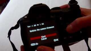 Pentax K-30 firmware update (1.0 - 1.04)