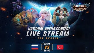 РОССИЯ - ТУРЦИЯ LIVE | МЕЖДУНАРОДНАЯ АРЕНА MOBILE LEGENDS 03/01/2019