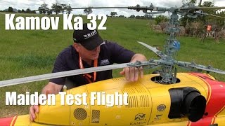 Kamov Ka 32 Scale RC Jet Turbine Helicopter Maiden Test Flight