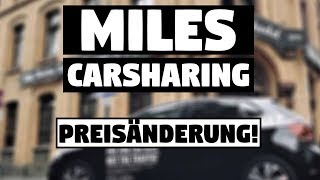 MILES Carsharing Kosten - das hat sich geändert!