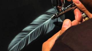 Airbrush.TV Jonathan Pantaleon Airbrush Feather Tutorial