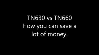 tn630 vs tn660 differences compared
