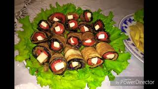 Baqlajonli rulet salat/Рулетики из баклажана