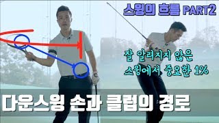 [골프레슨]다운스윙 손과 클럽헤드의 경로 | 스윙의흐름2 | flowgolf | 최대룡프로