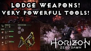 Horizon Zero Dawn - Lodge Weapons! 3 of the BEST Weapons and how to get them!