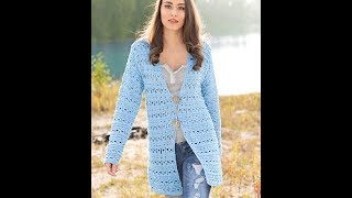 Ажурный Кардиган Спицами 2019 / Openwork Cardigan Spokes / Openwork Cardigan Speichen