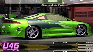 Need for Speed: Underground 2 Eclipse Brian O' Conner Tuning U4G